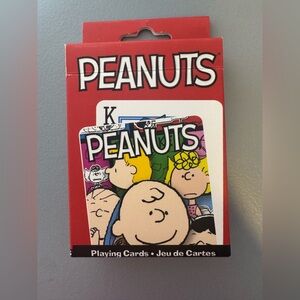 Peanuts Charlie Brown Character Playing Cards - Red and Blue